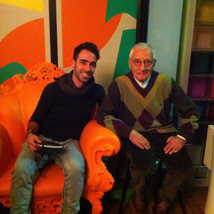 Io e Alessandro Mendini